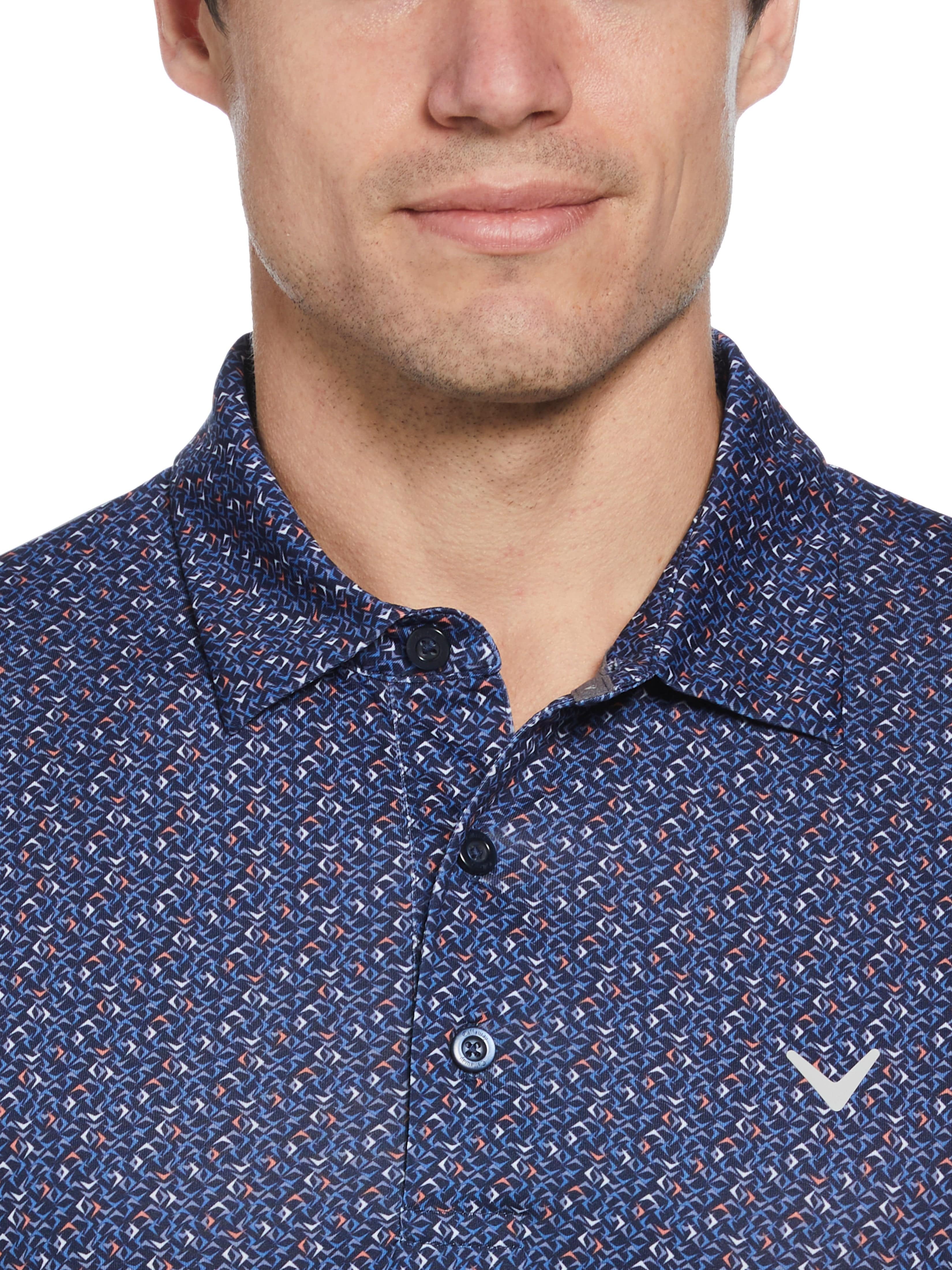 Mens Confetti Chevron All Over Polo - Image 3
