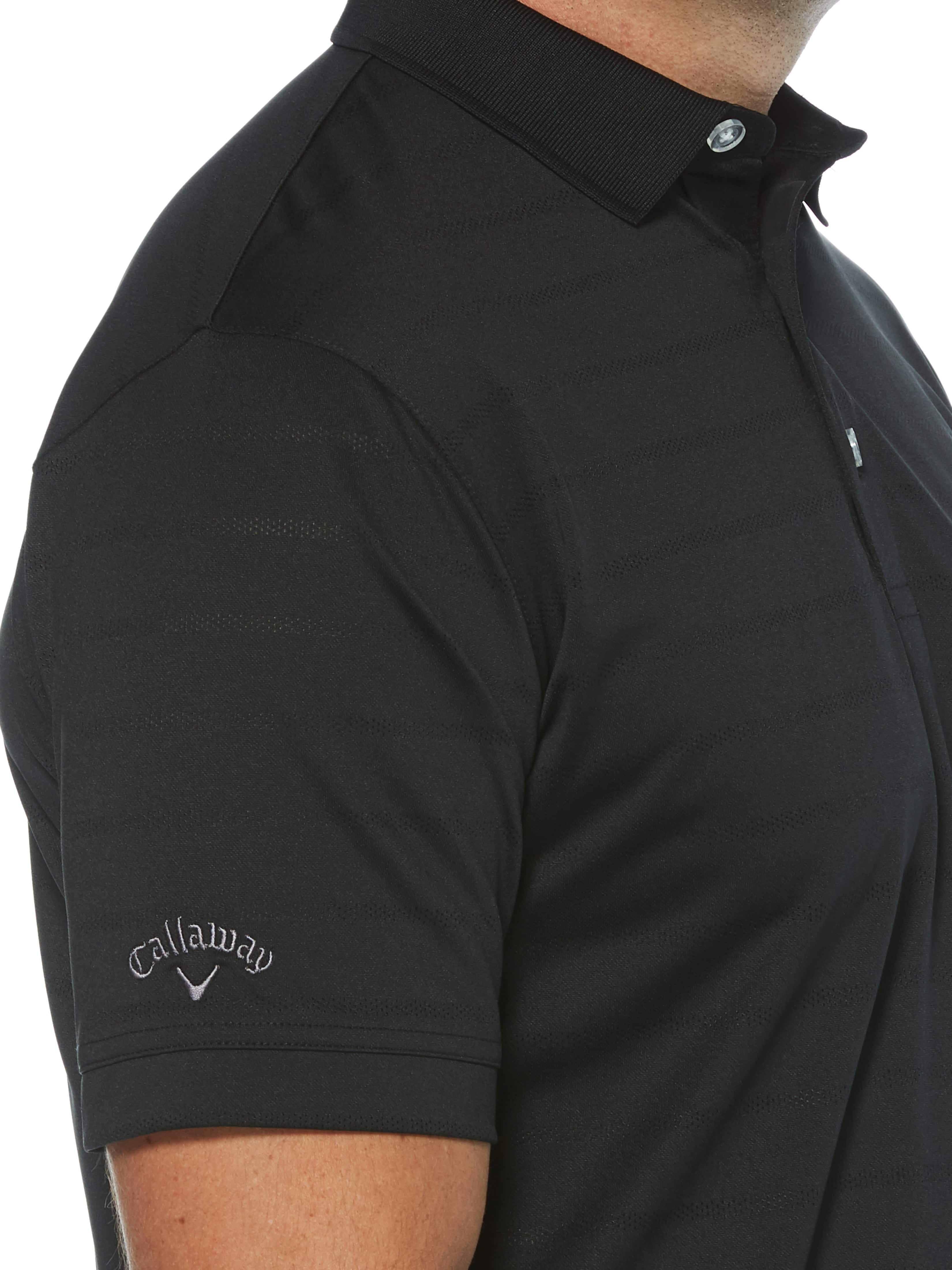 Mens Vent Short Sleeve Open Mesh Polo Shirt - Image 3