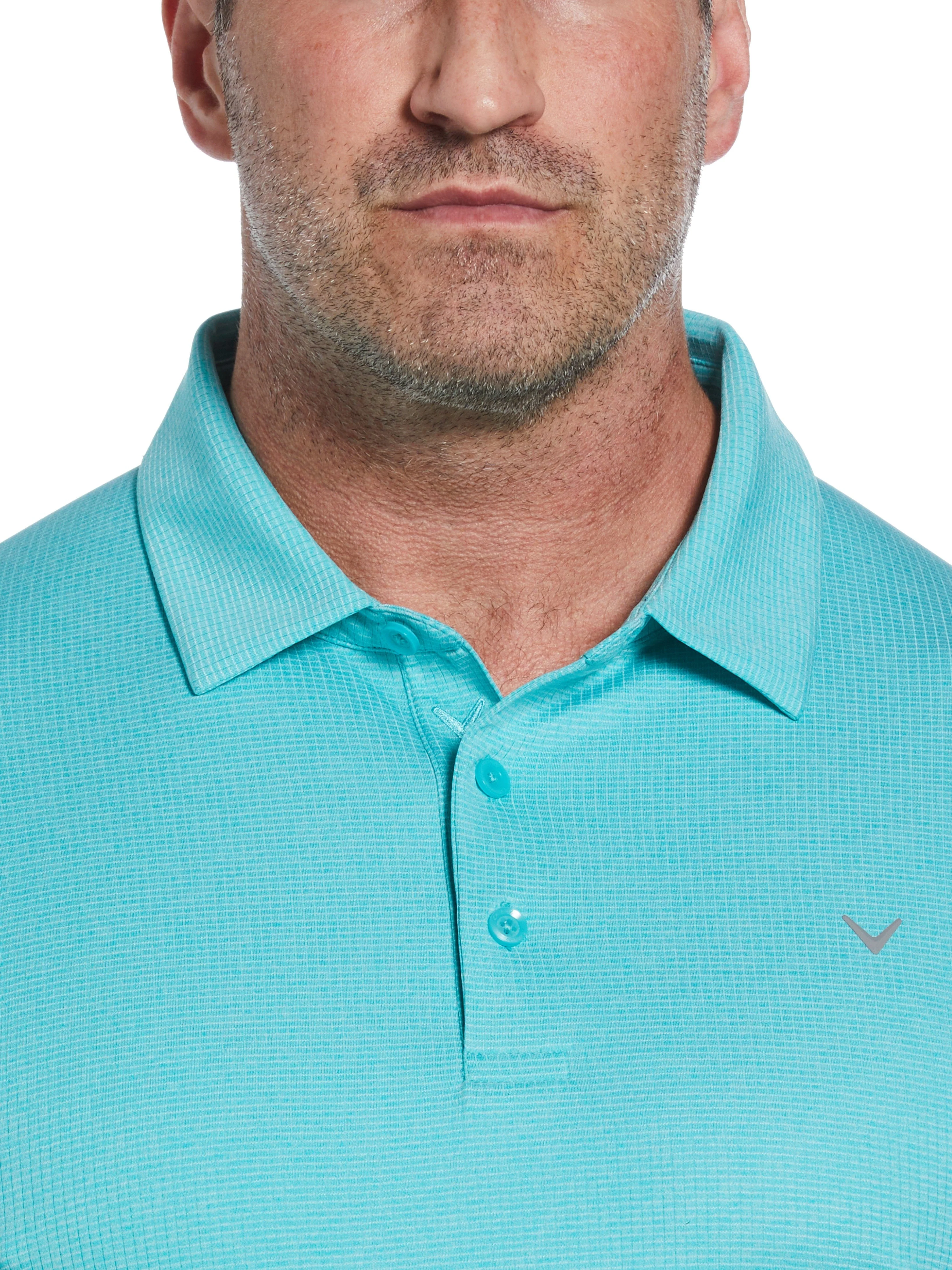 Big & Tall Ventilated Classic Jaquard Polo - Image 3